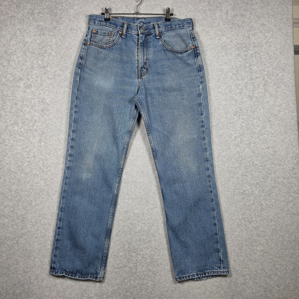 Levis Jeans Mens Size 34x30 Light Stone Wash 516 Regular Slim Straight Fit